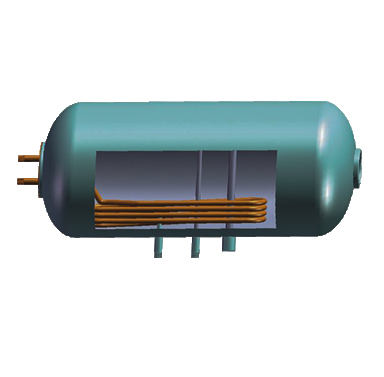 enamel inner tank with copper coil heat exchanger 